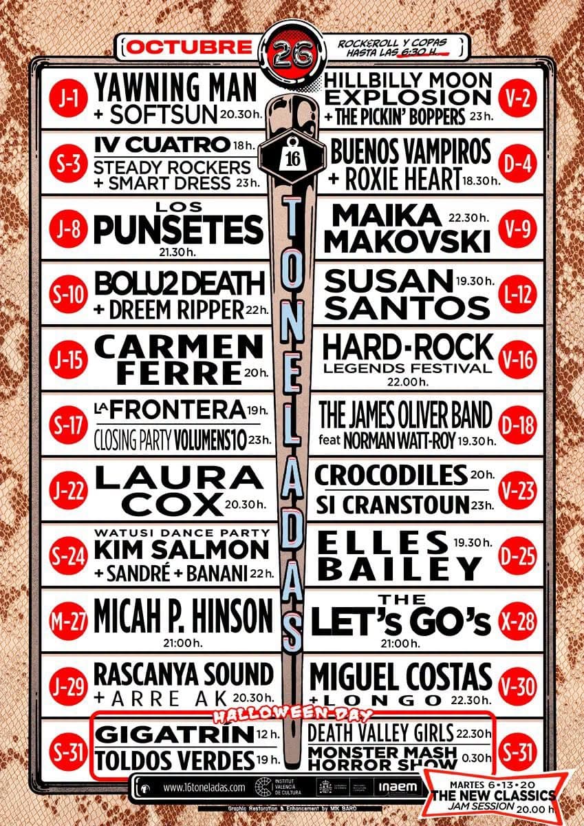 Cartel de octubre de 2026