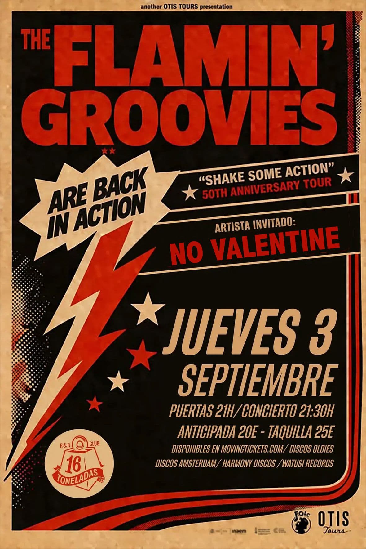 THE FLAMIN' GROOVIES + NO VALENTINE