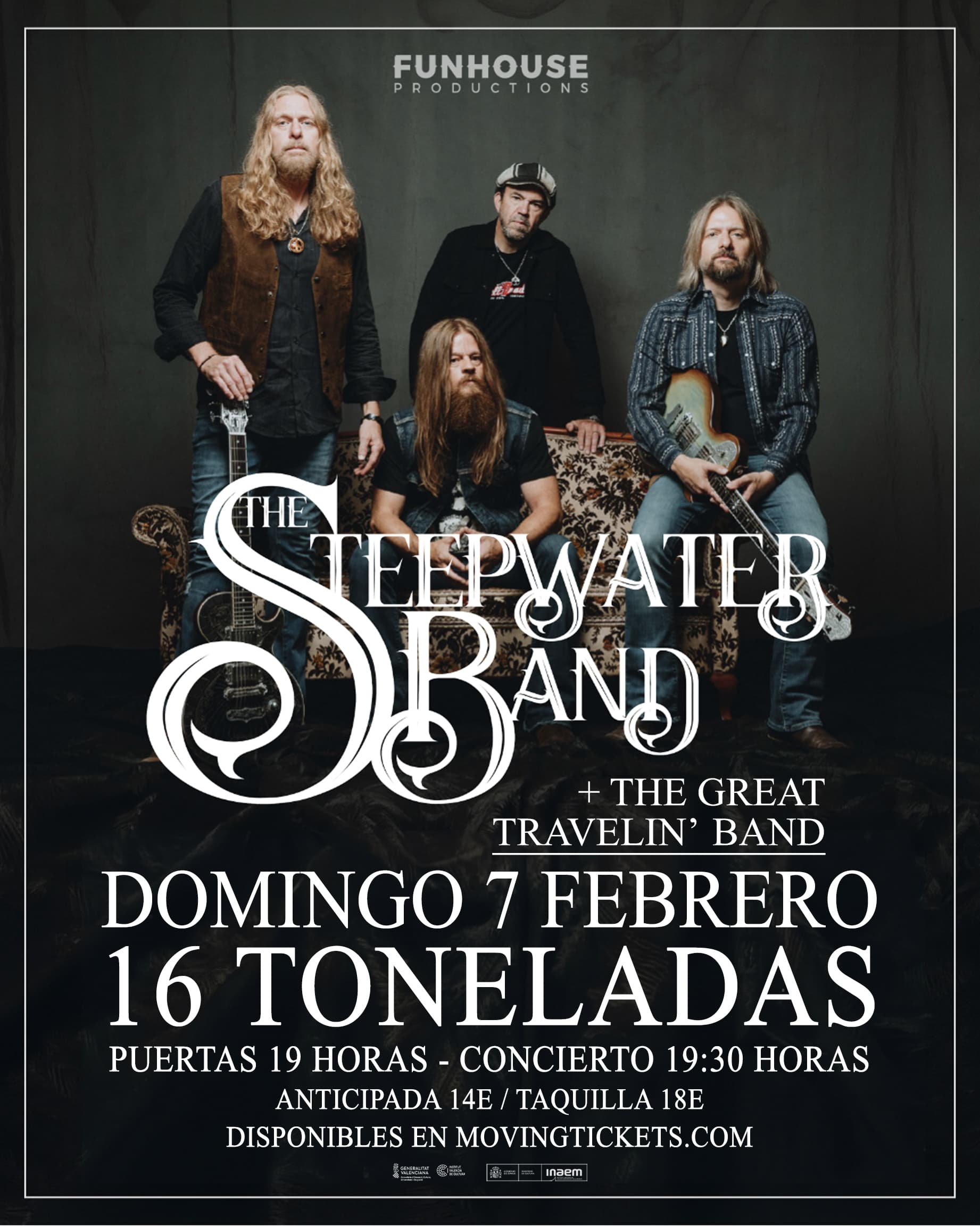 STEEPWATER BAND + THE GREAT TRAVELIN' BAND