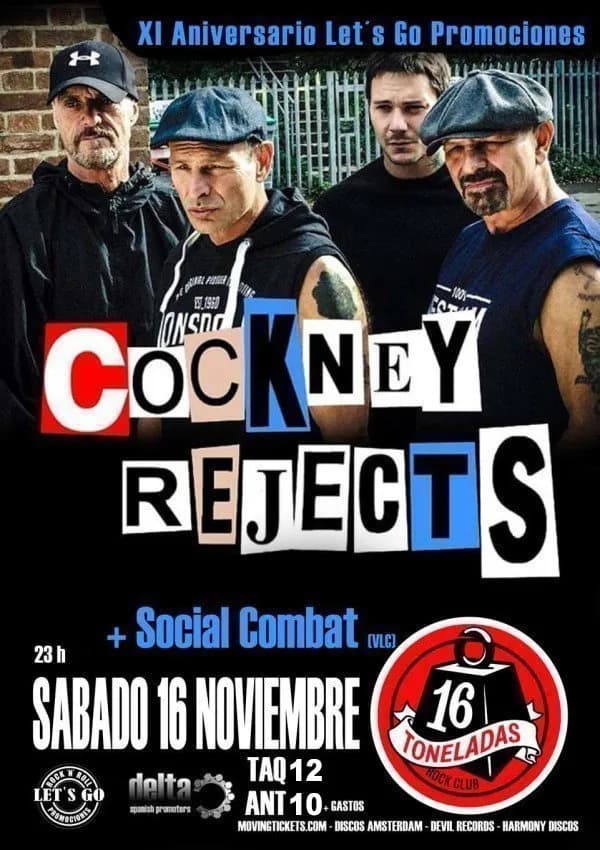 COCKNEY REJECTS + SOCIAL COMBAT