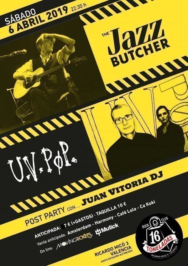 THE JAZZ BUTCHER + UVPOP