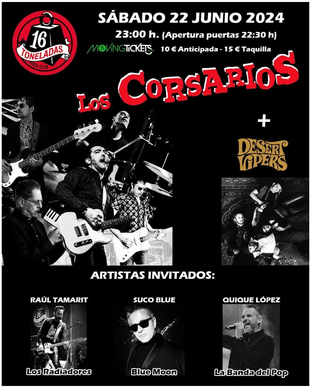 LOS CORSARIOS + DESERT VIPERS