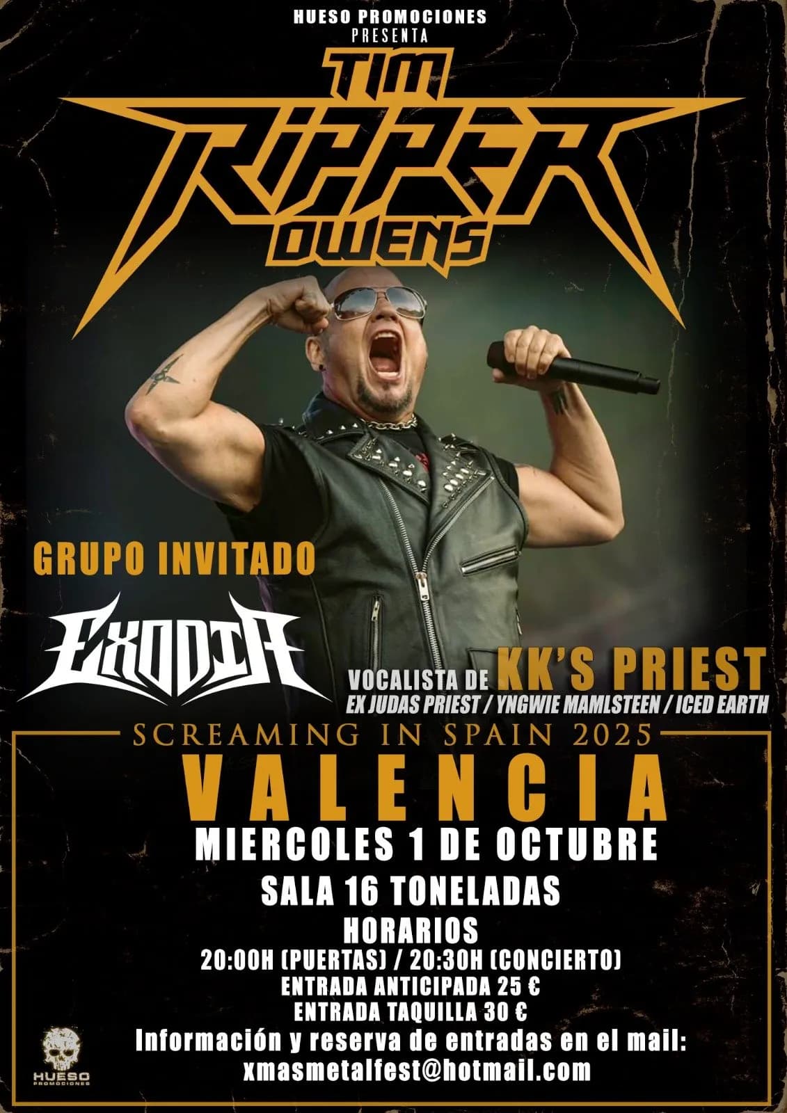 TIM RIPPER OWENS + EXODIA