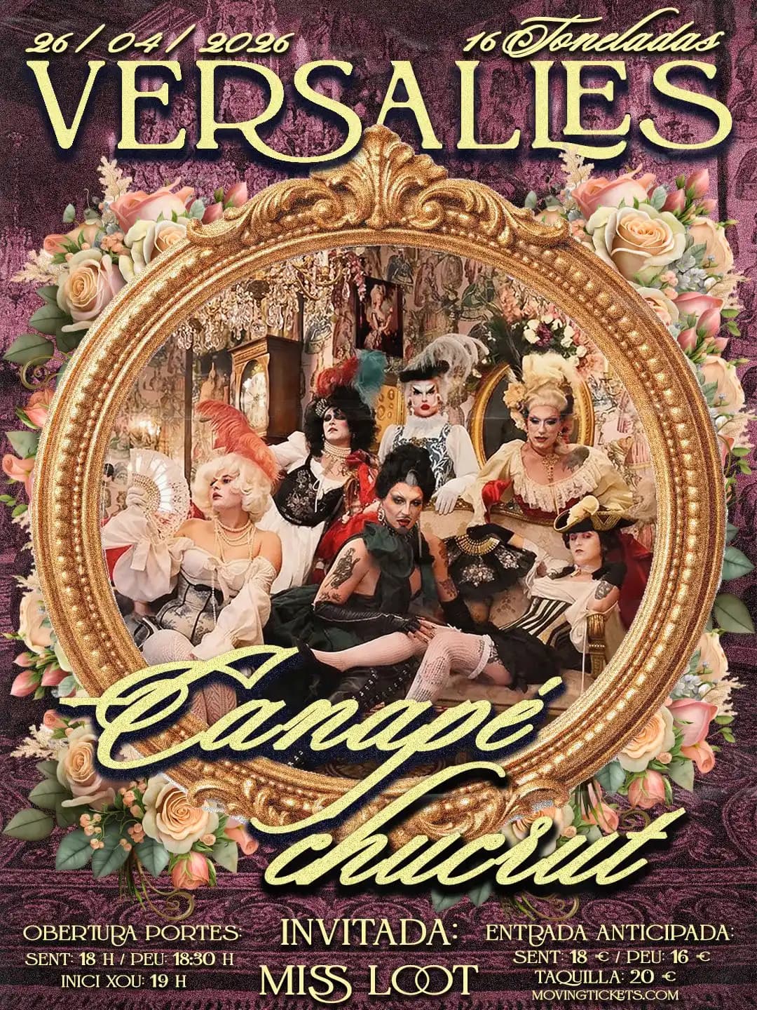 CANAPÉ CHUCRUT CABARET “VERSALLES EDITION”