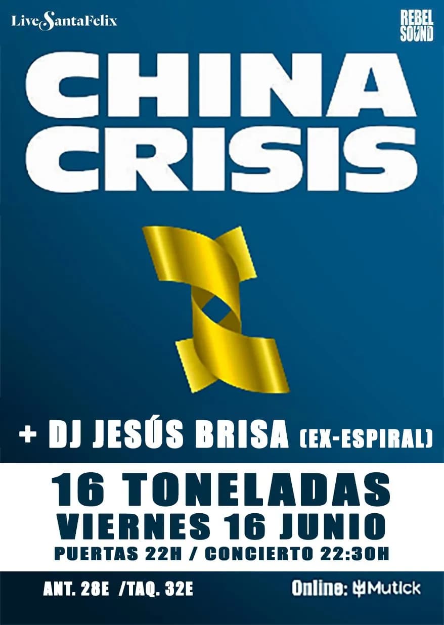 CHINA CRISIS + Dj JESÚS BRISA (EX-ESPIRAL)