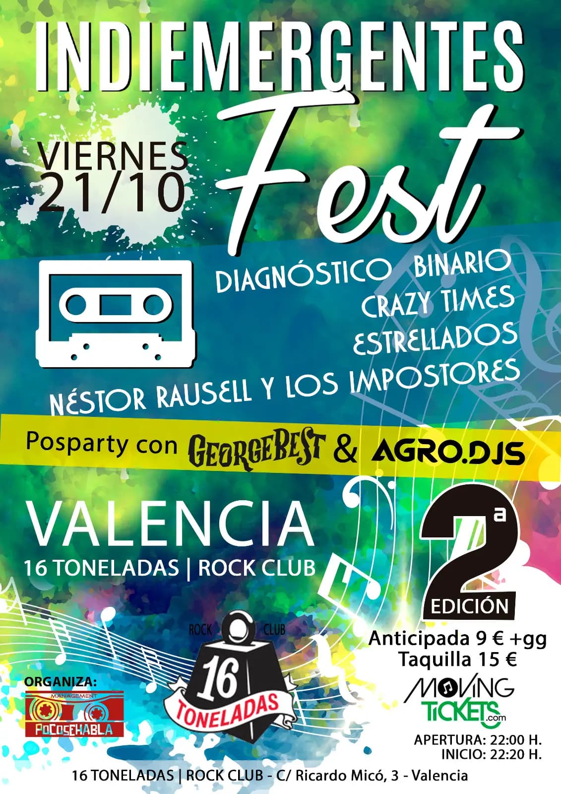CRAZY TIMES + DIAGNOSTICO BINARIO + ESTRELLADOS + NESTOR RAUSELL Y LOS IMPOSTORES