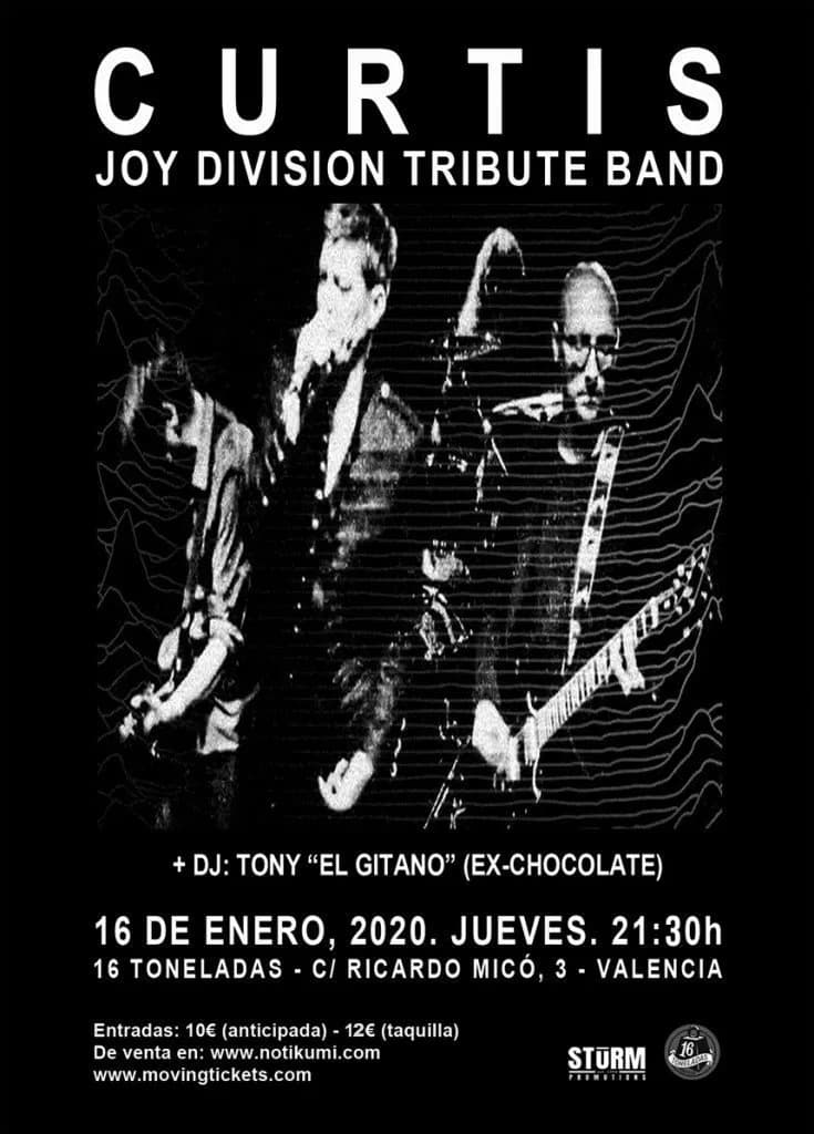 CURTIS 'JOY DIVISION tribute Band'