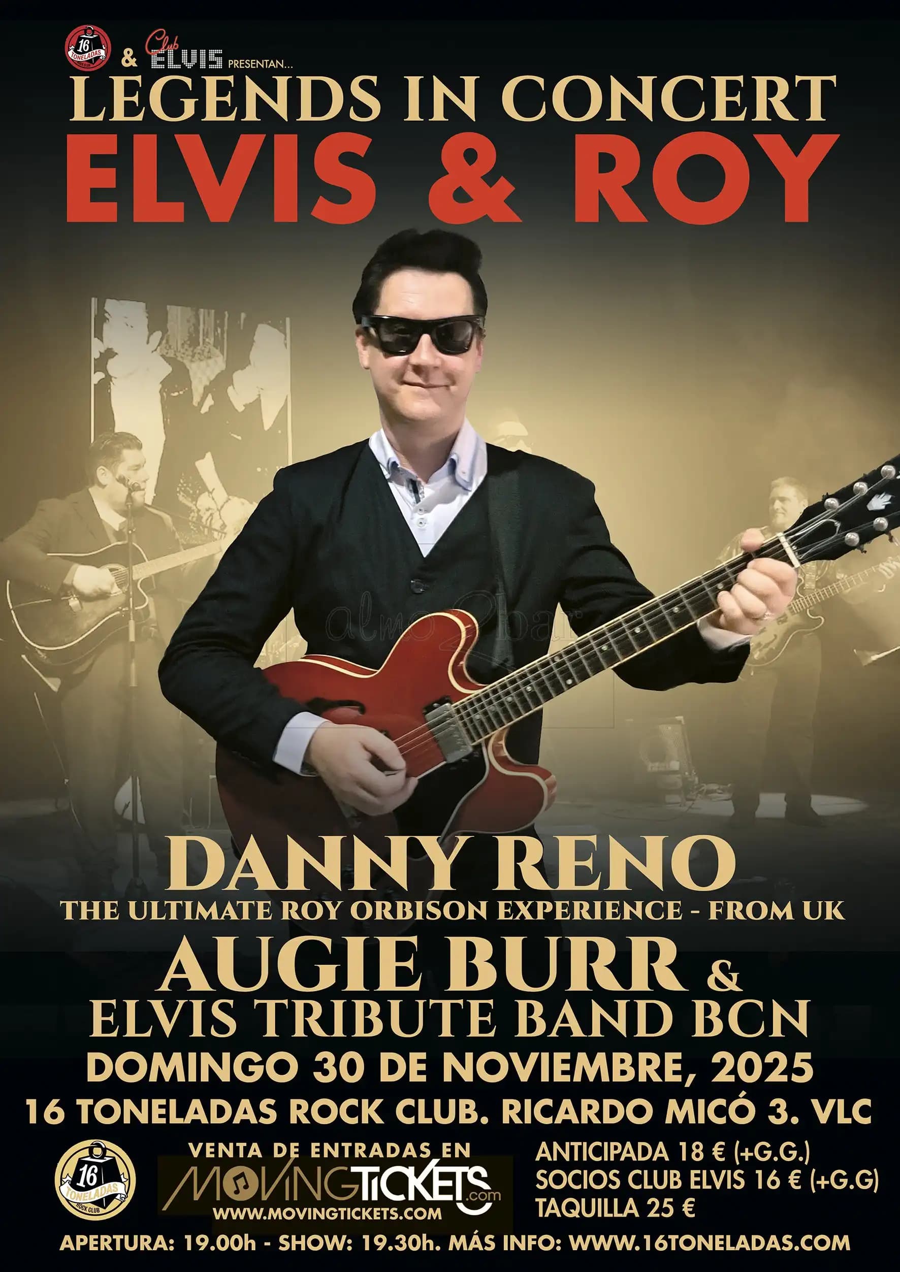 DANNY RENO + AUGIE BURR & ELVIS TRIBUTE BAND