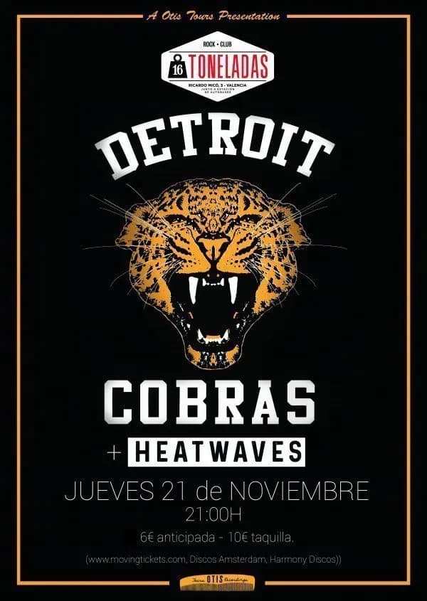 THE DETROIT COBRAS + HEATWAVES