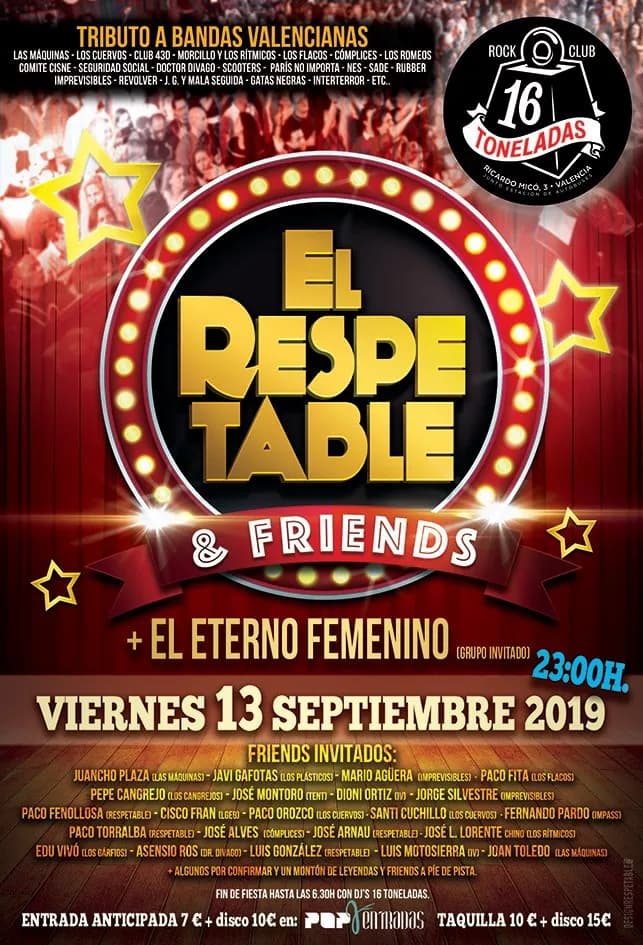 EL RESPETABLE & FRIENDS + EL ETERNO FEMENINO