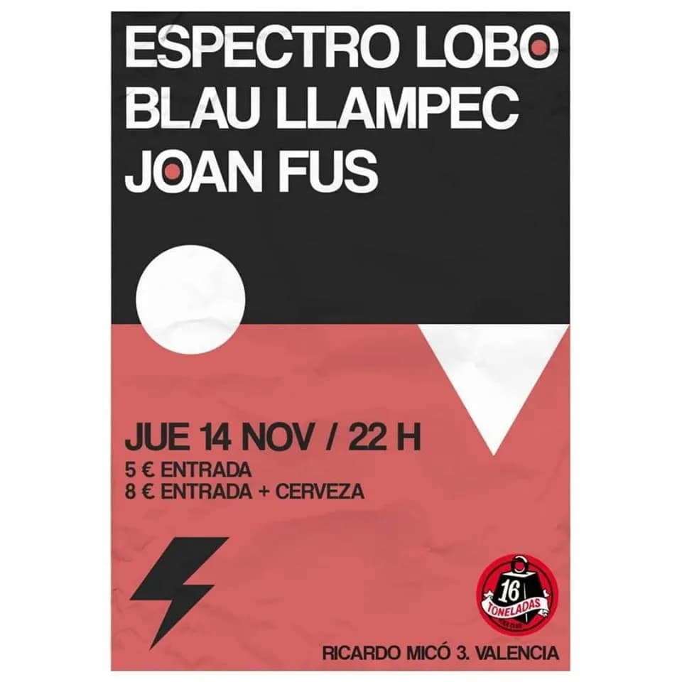 ESPECTRO LOBO + BLAU LLAMPEC + JOAN FUS