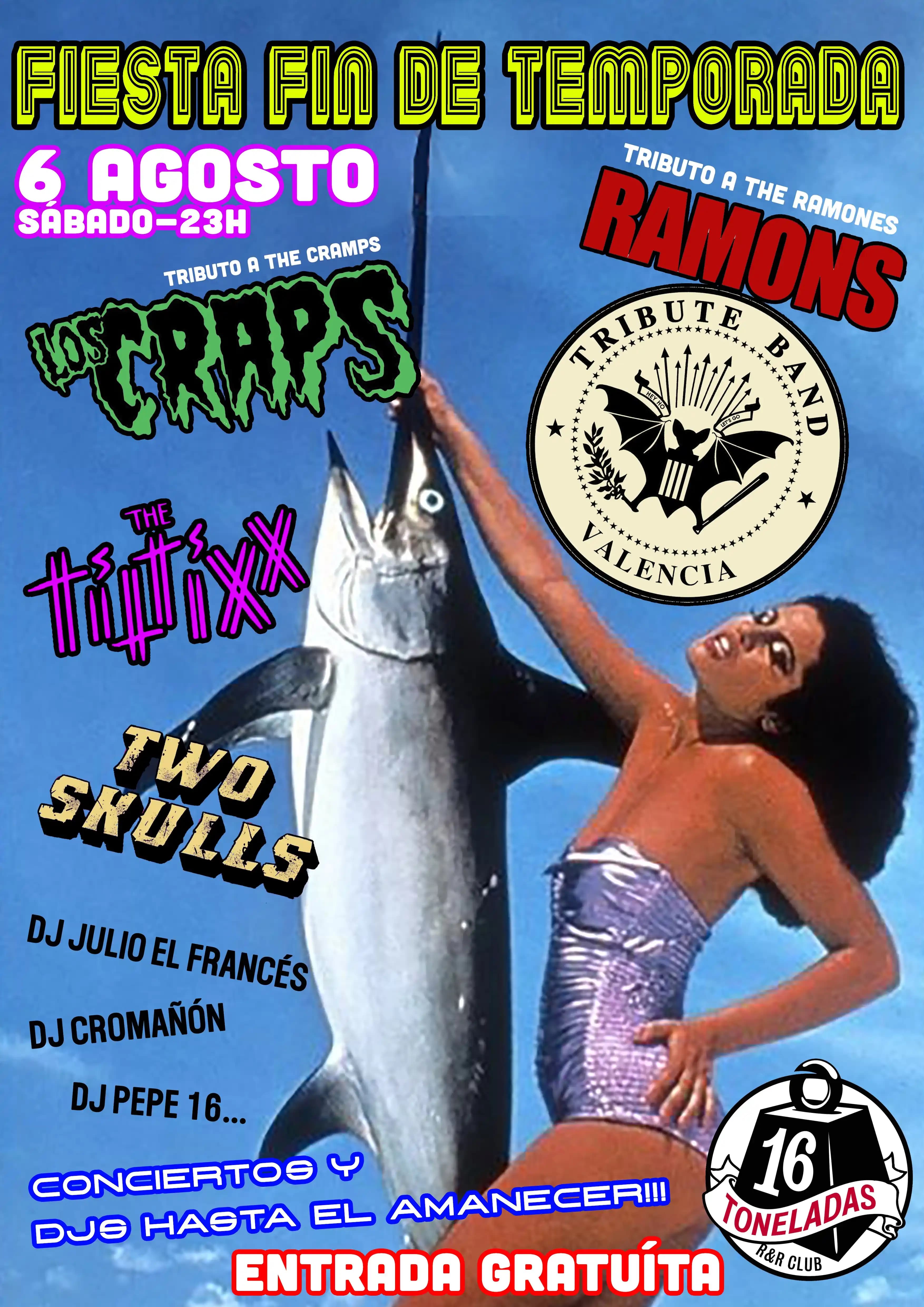 FIESTA FIN DE TEMPORADA: RAMONS + LOS CRAMPS