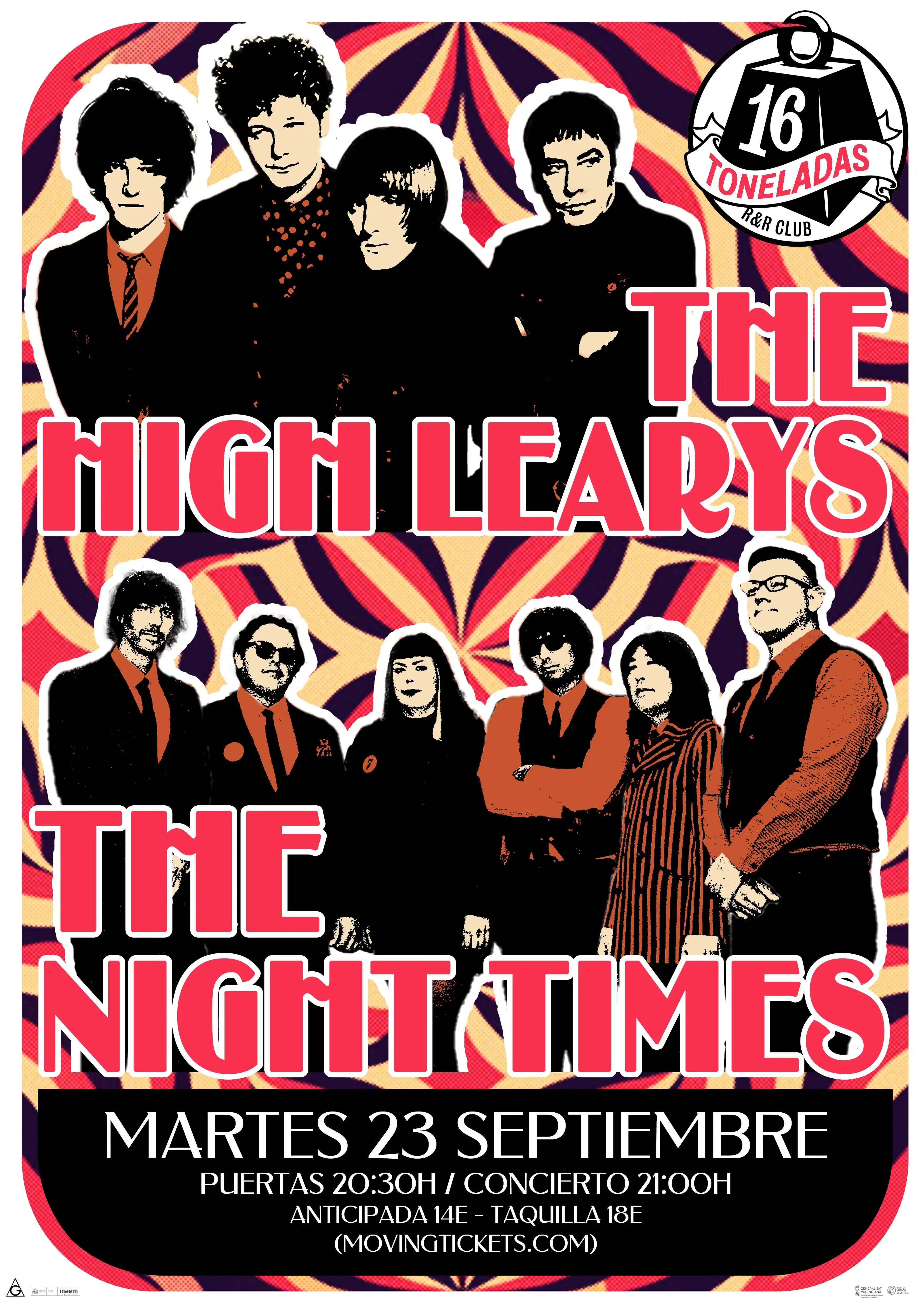 THE HIGH LEARYS + THE NIGHT TIMES