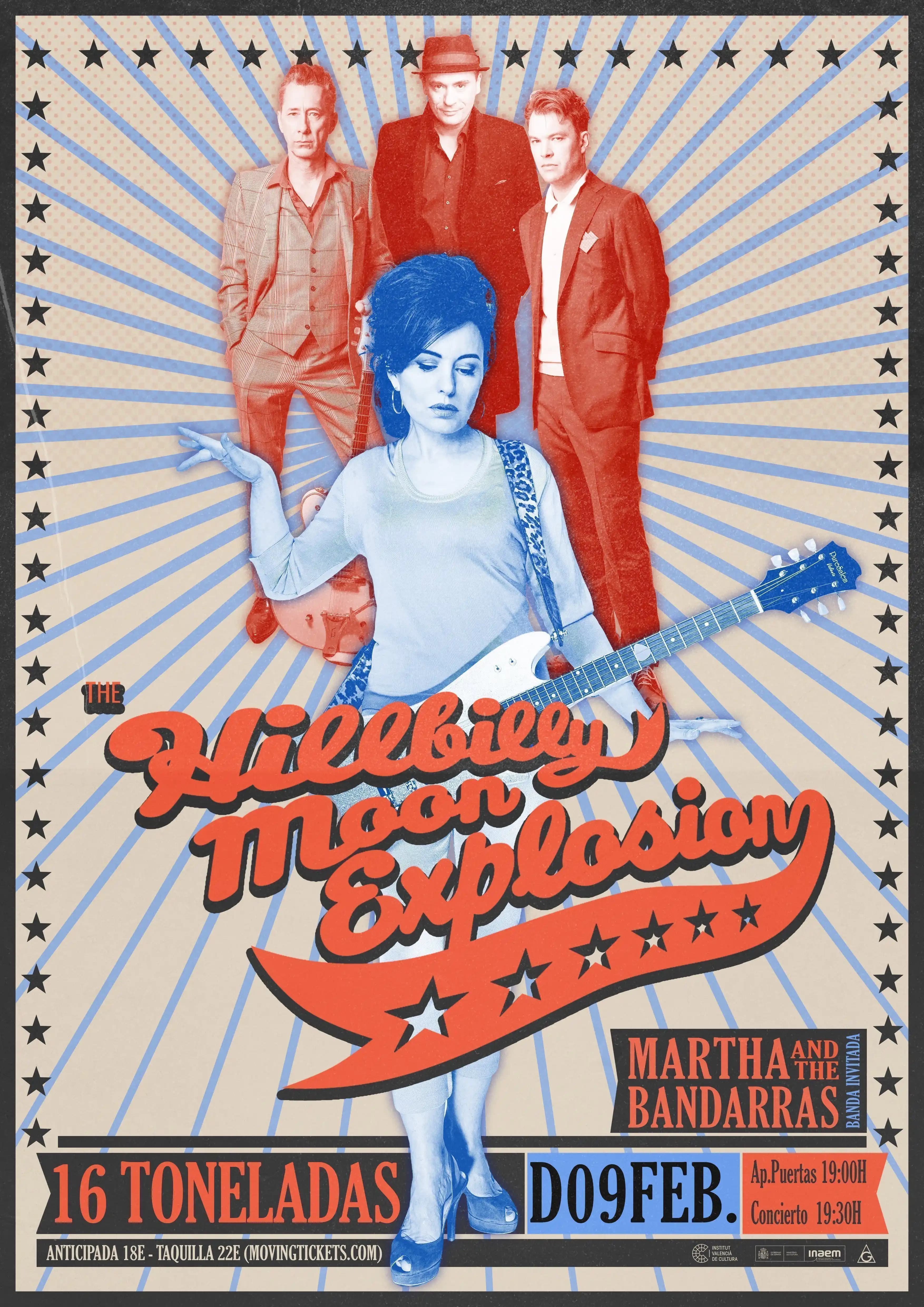 THE HILLBILLY MOON EXPLOSION + MARTHA AND THE BANDARRAS