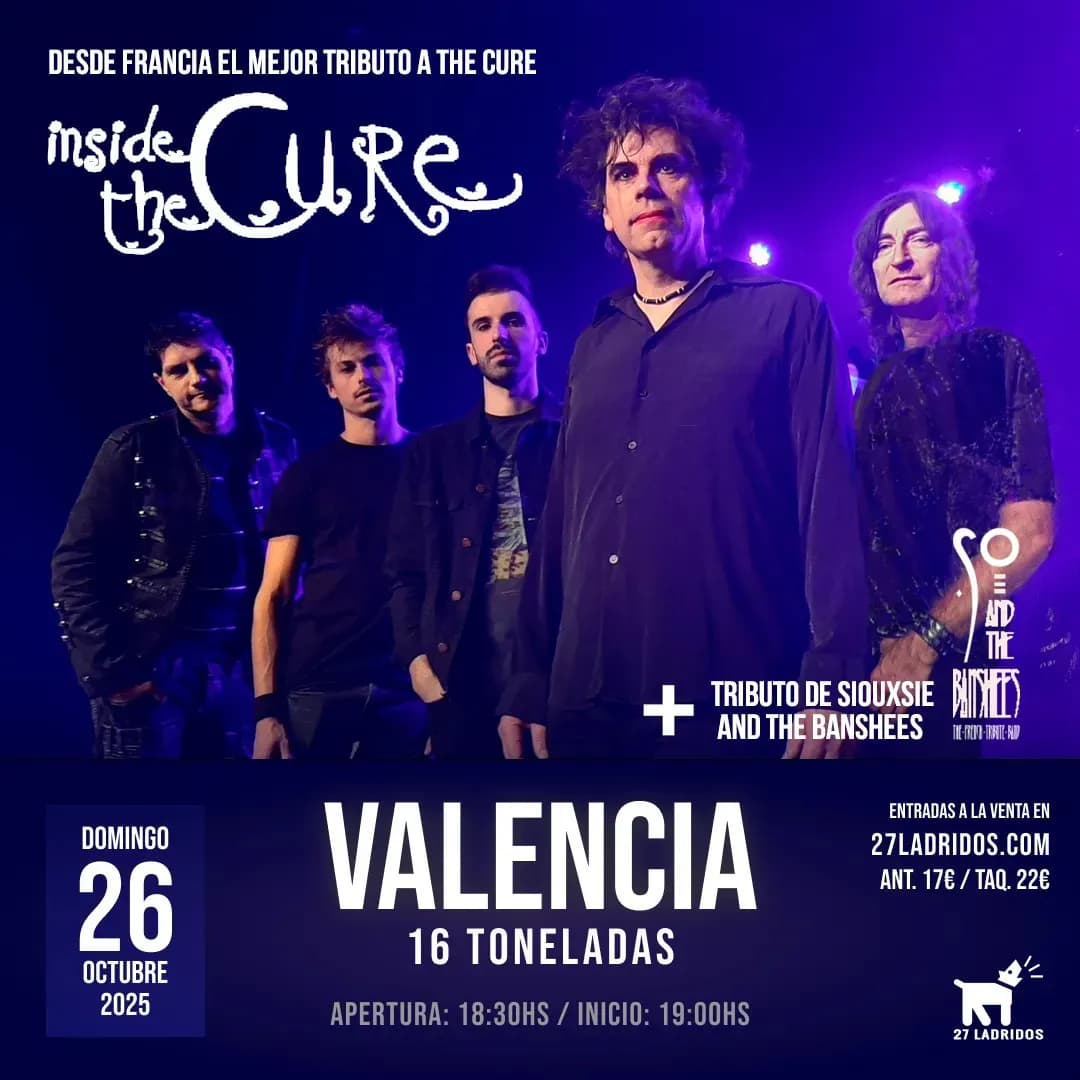 INSIDE THE CURE JUNTO A SO AND THE BANSHEES