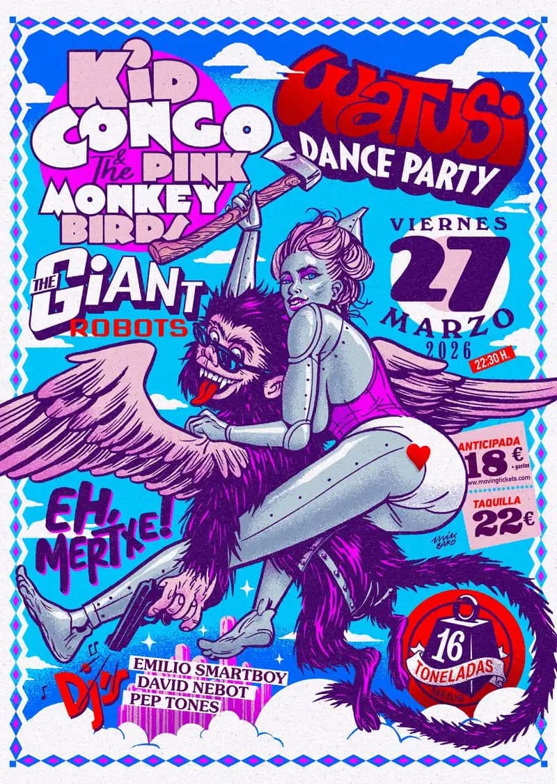 KID CONGO & THE PINK MONKEY BIRDS + THE GIANT ROBOTS + EH MERTXE!