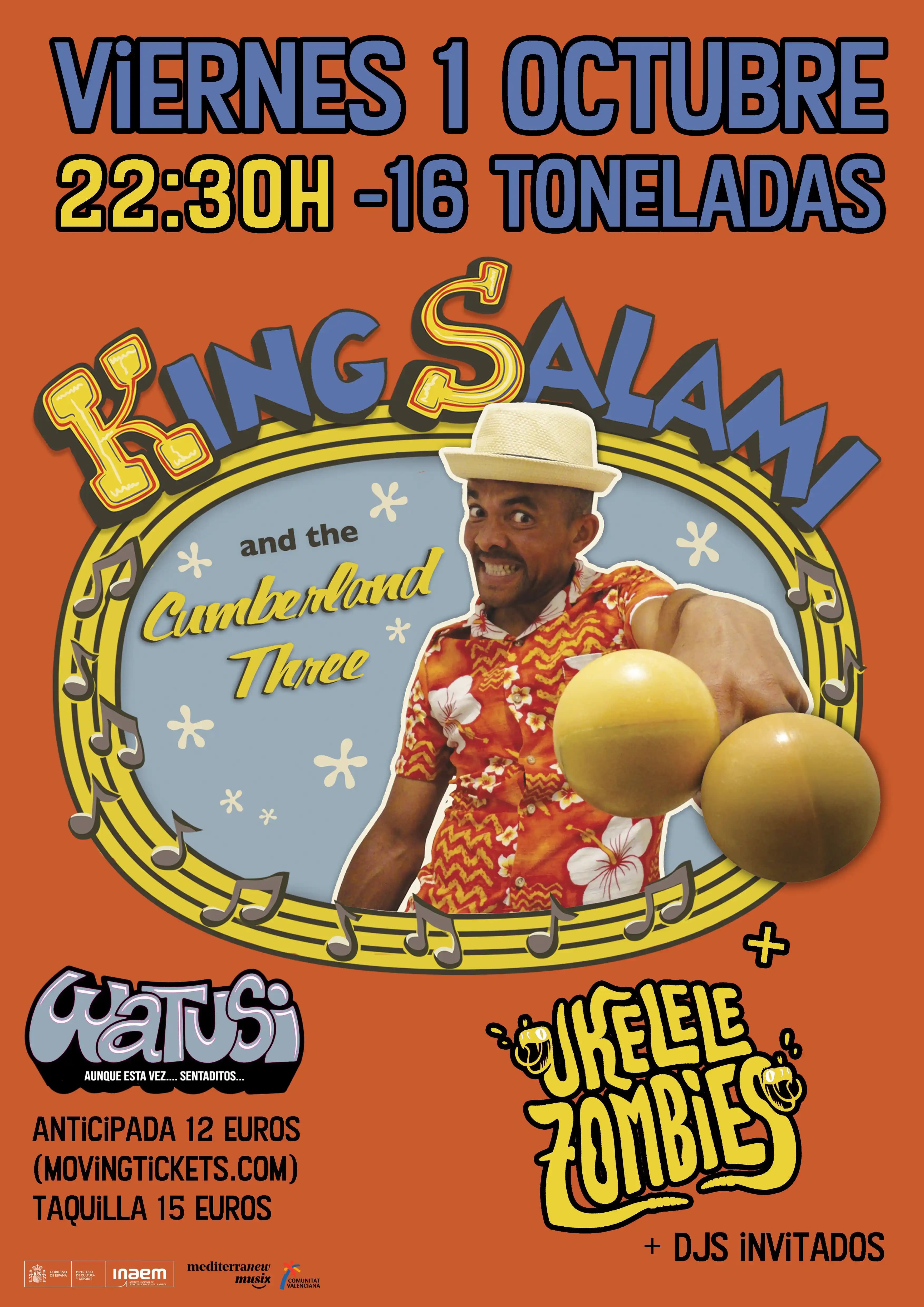 KING SALAMI & THE CUMBERLAND THREE + UKELELE ZOMBIES