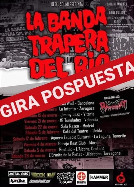 LA BANDA TRAPERA DEL RIO + RATPENAT + THE TITTIXX