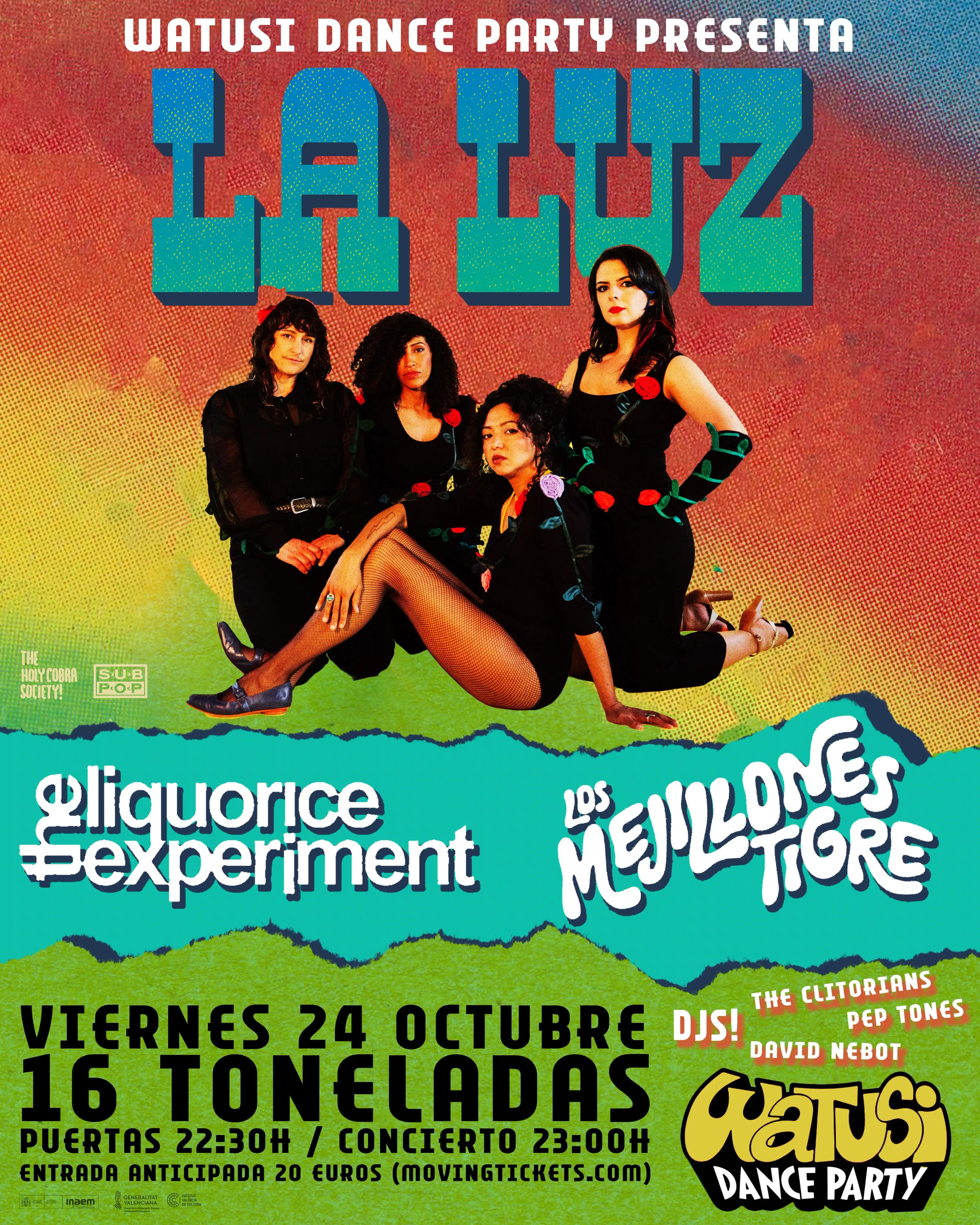 LA LUZ + LOS MEJILLONES TIGRE + THE LIQUORICE EXPERIMENT