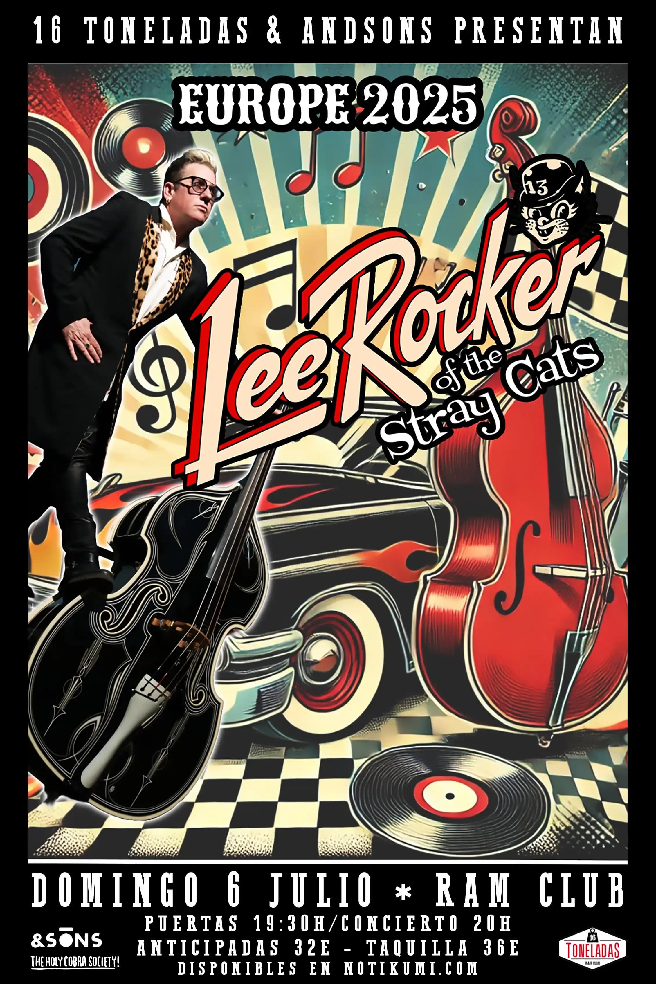 LEE ROCKER OF THE STRAY CATS (en RAM CLUB)