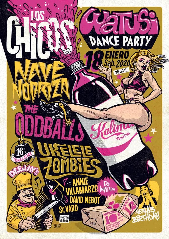 LOS CHICOS + NAVE NODRIZA + THE ODDBALLS + UKELELE ZOMBIES