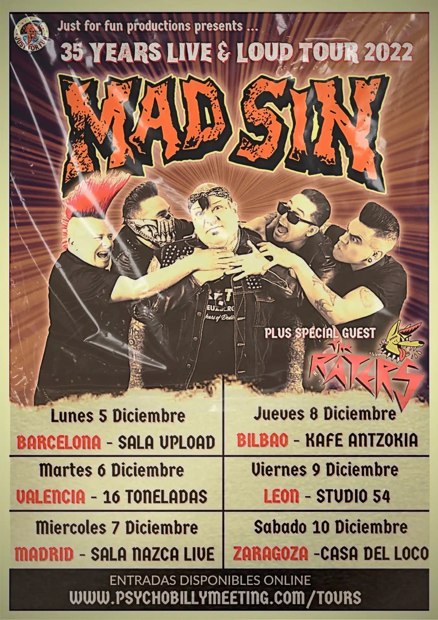 MAD SIN + THE RATERS