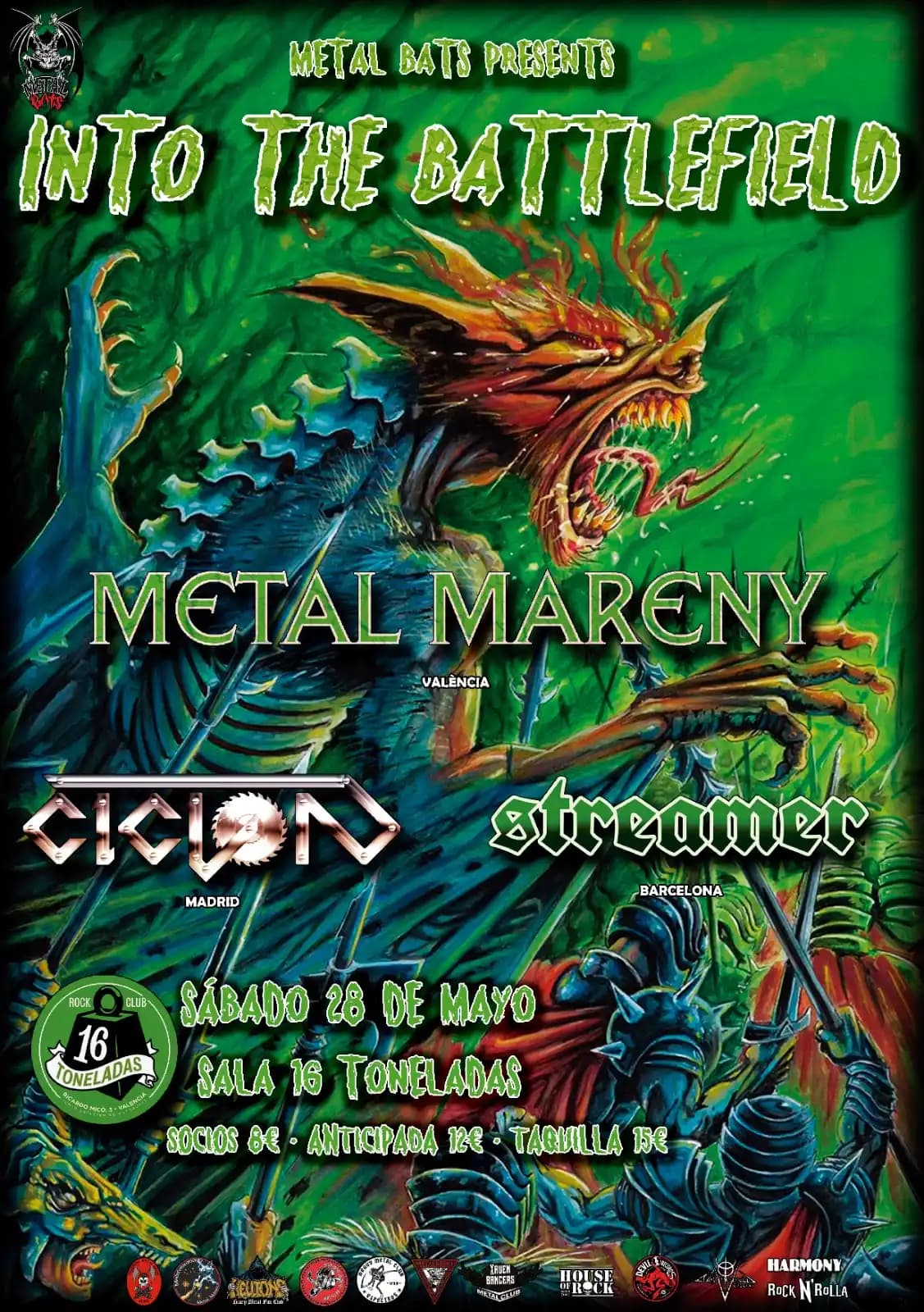 METAL MARENY + CICLÓN + STREAMER