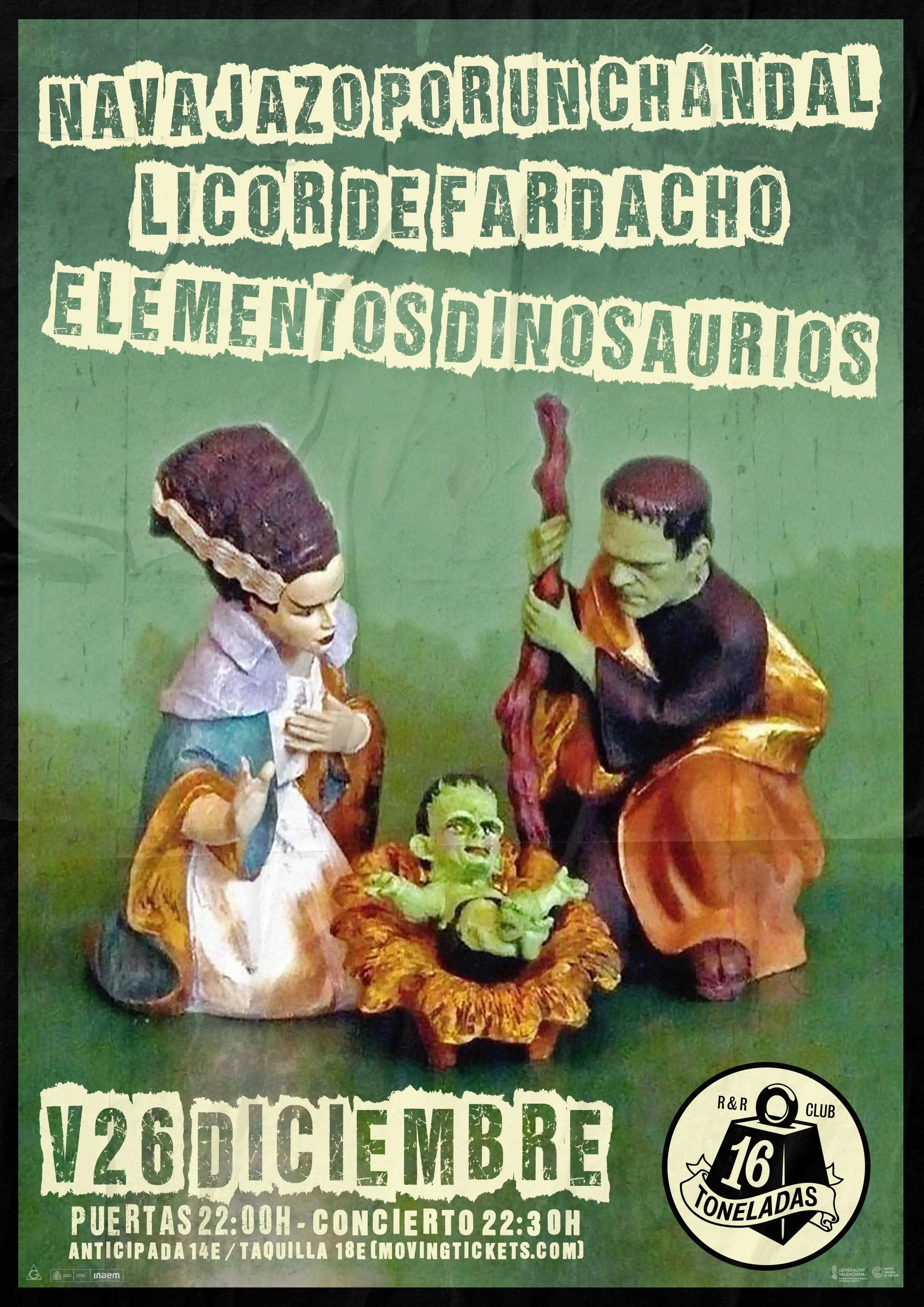 NAVAJAZO POR UN CHÁNDAL + LICOR DE FARDACHO + ELEMENTOS DINOSAURIOS
