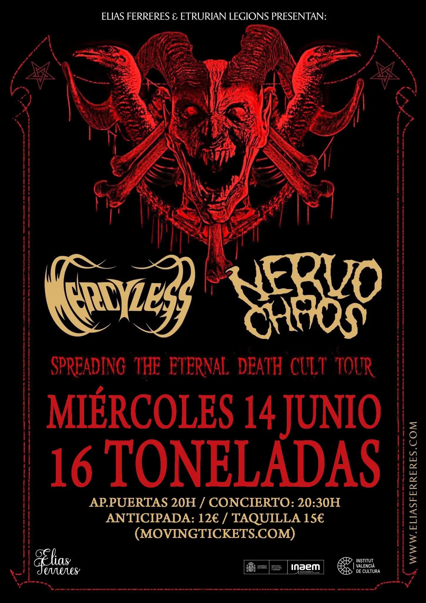 NERVOCHAOS + MERCYLESS + ORTHODOXY