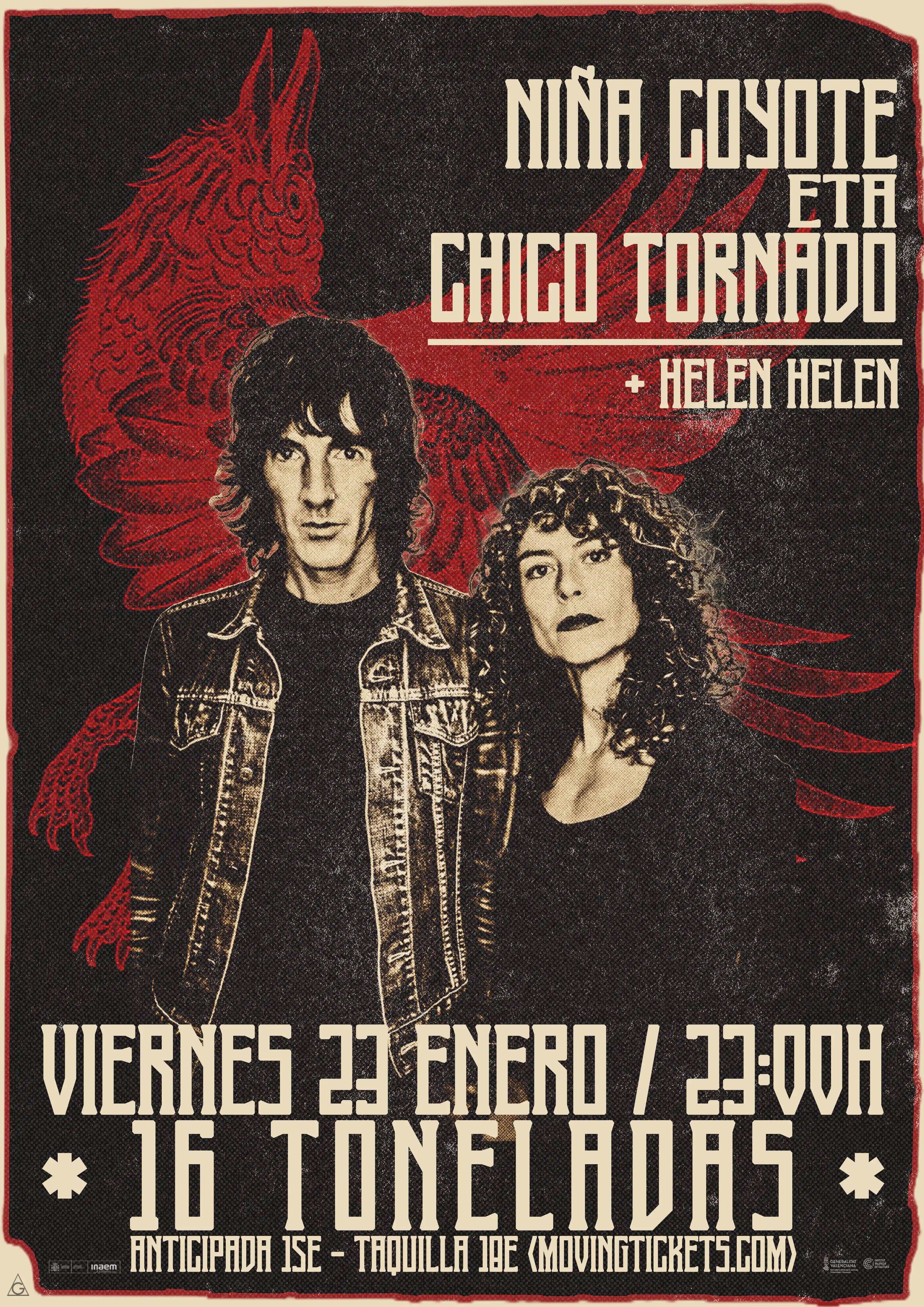 NIÑA COYOTE ETA CHICO TORNADO + HELEN HELEN