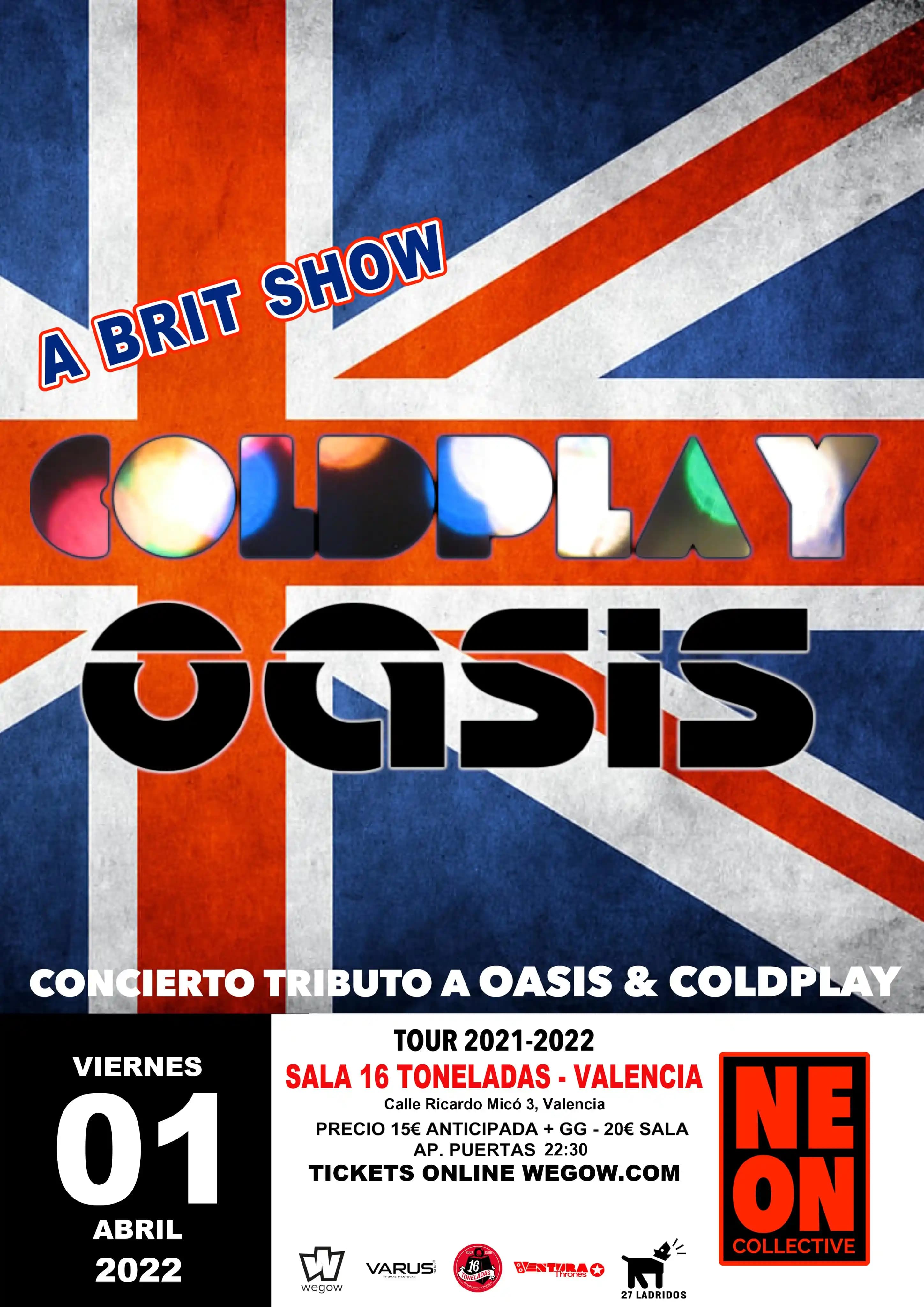 OASIS & COLDPLAY BY NEON COLLECTIVE