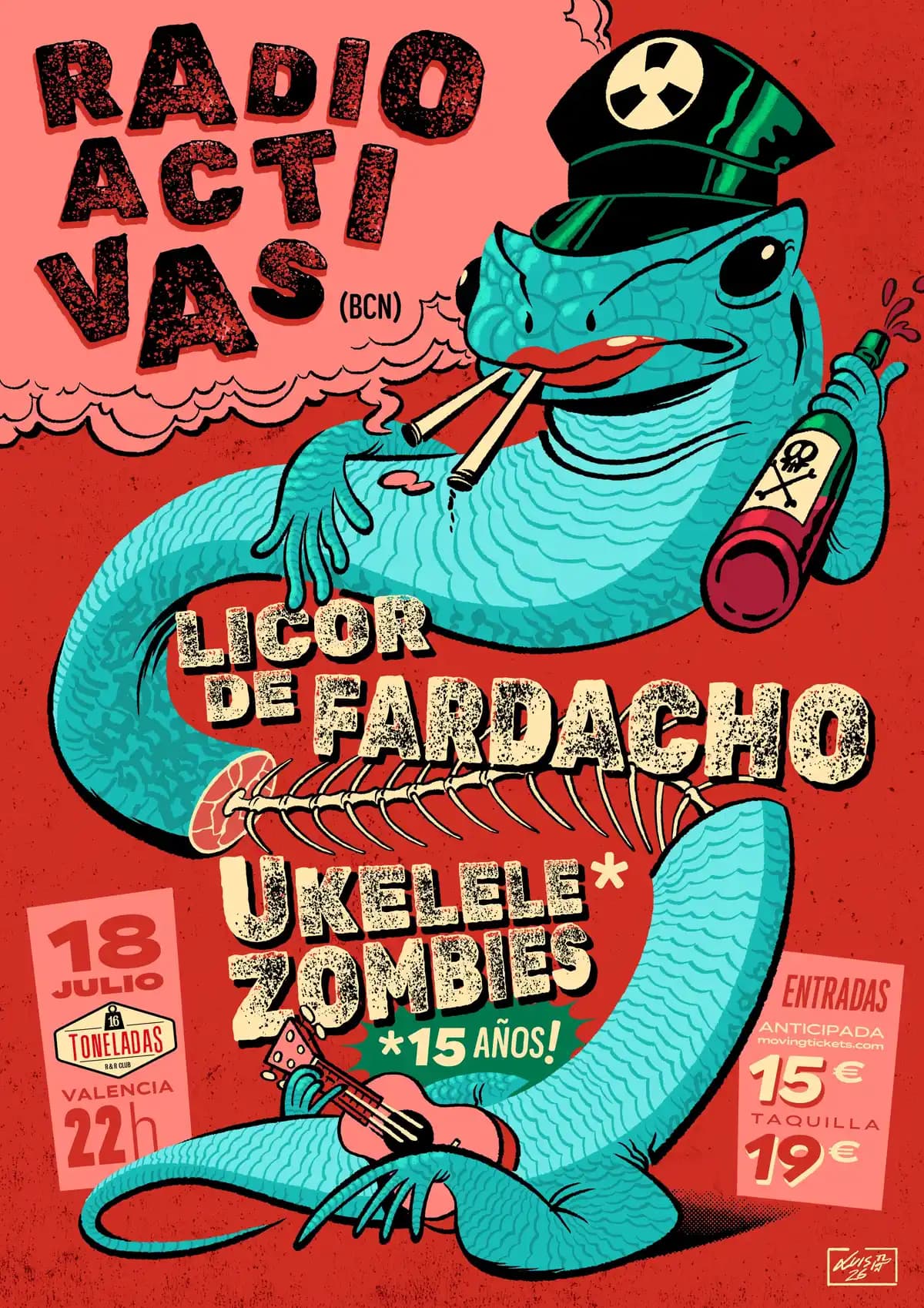 RADIOACTIVAS + LICOR DE FARDACHO + UKELELE ZOMBIES