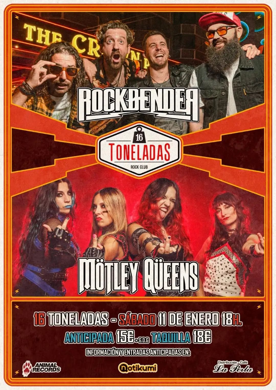 ROCKBENDER + MÖTLEY QÜEENS