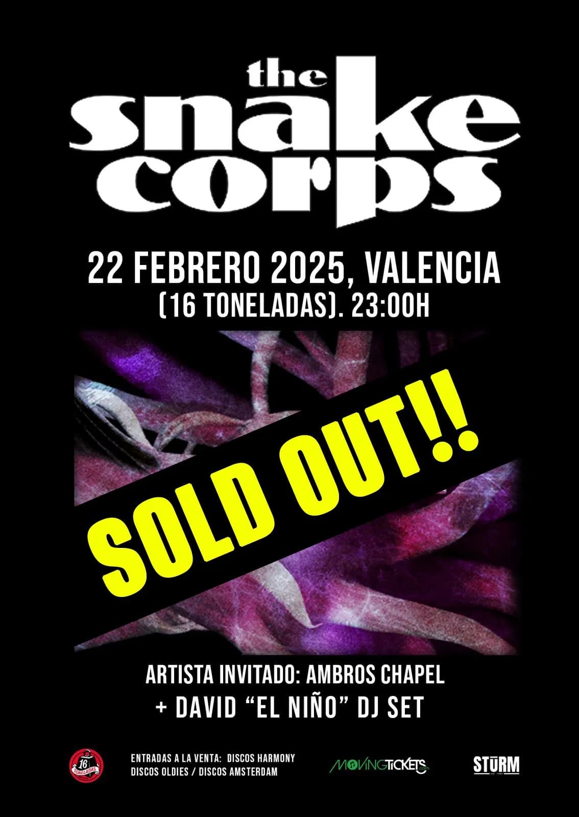 THE SNAKE CORPS + AMBROS CHAPEL + DAVID “EL NIÑO” DJ SET