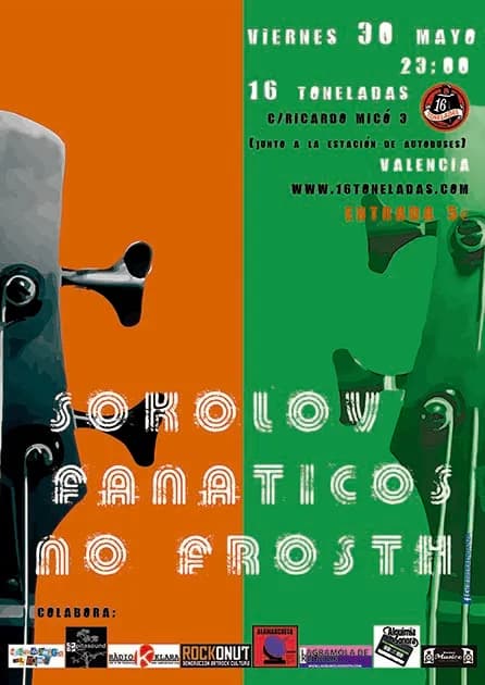 SOKOLOV + FANÁTICOS + NO-FROSTH + dj lorenzo vinilo