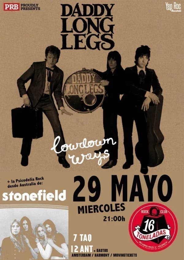 DADDY LONG LEGS + STONEFIELD
