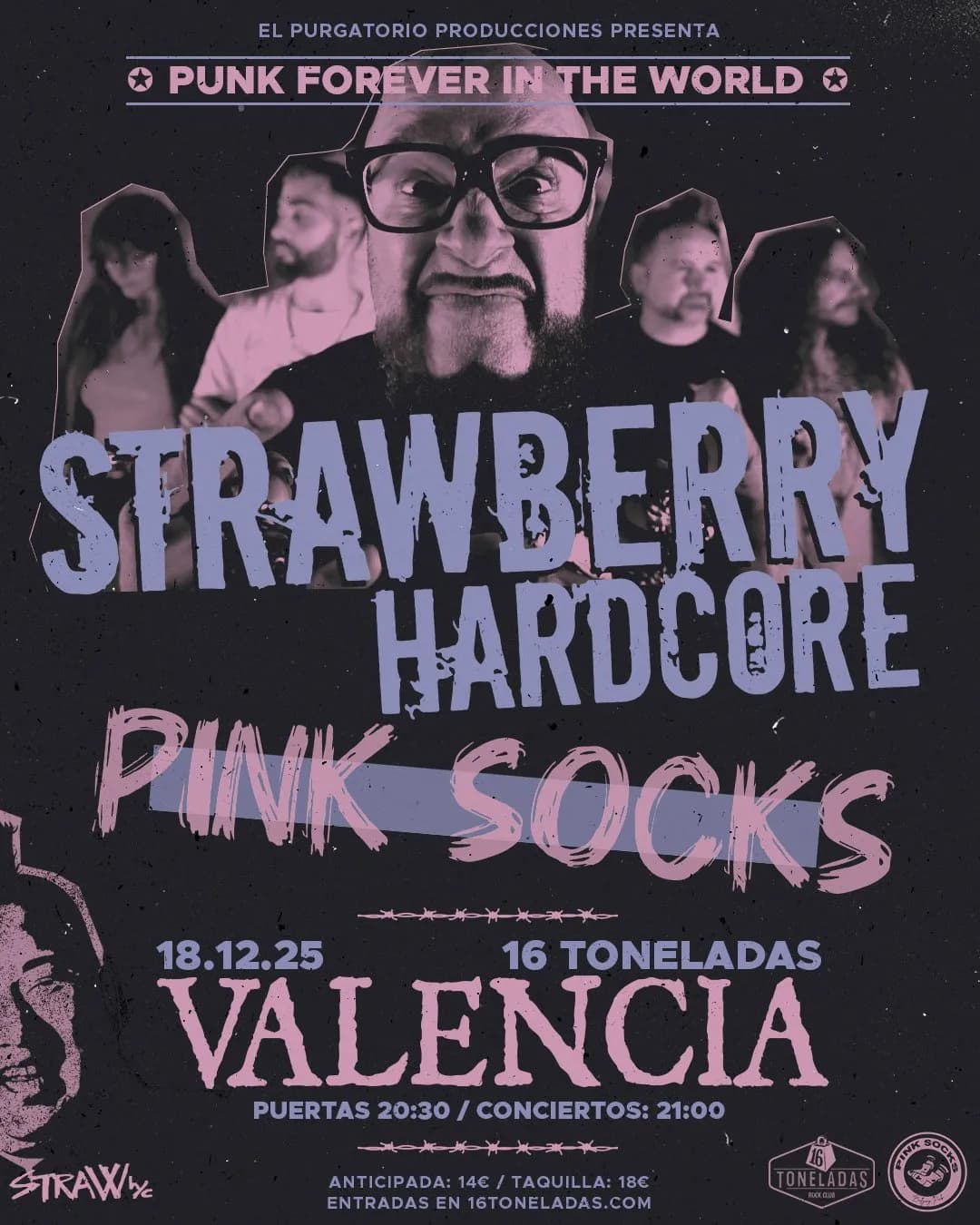STRAWBERRY HARDCORE + PINK SOCKS