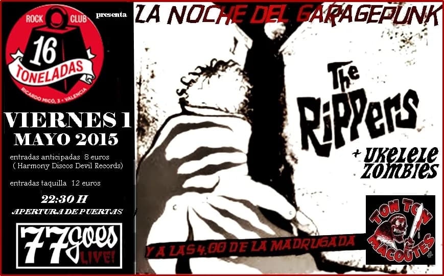 THE RIPPERS + UKELELE ZOMBIES