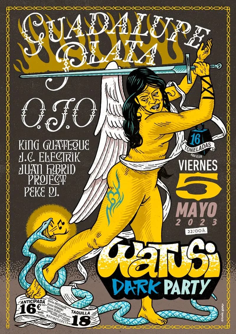 WATUSI DARK PARTY: GUADALUPE PLATA + O.J.O