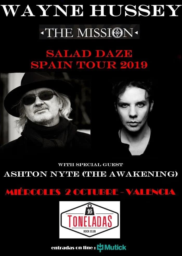 WAYNE HUSSEY (The Mission) + ASHTON NYTE