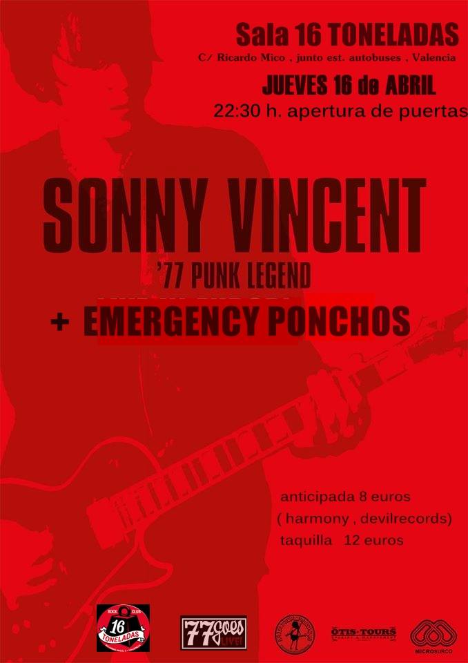 sonny vincent 16 toneladas