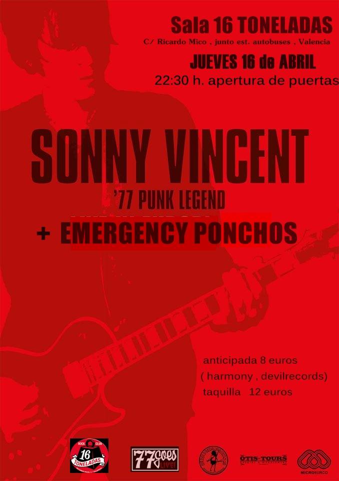 sonny vincent 16 toneladas