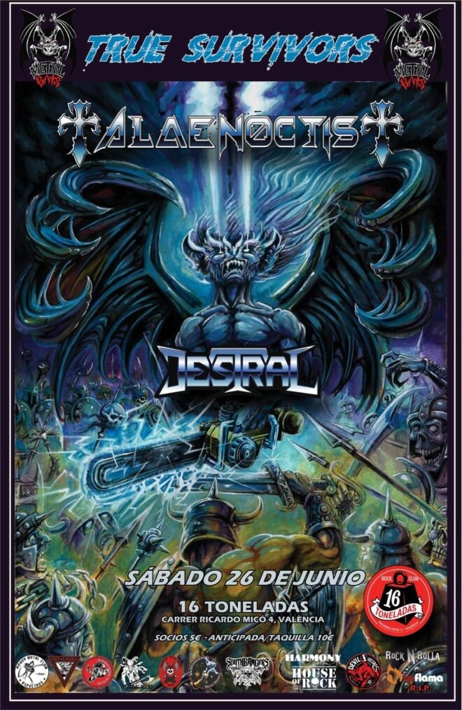 TRUE SURVIVORS Alae Noctis y Destral 16 TONELADAS TRUE SURVIVORS Alae Noctis y Destral 16 TONELADAS