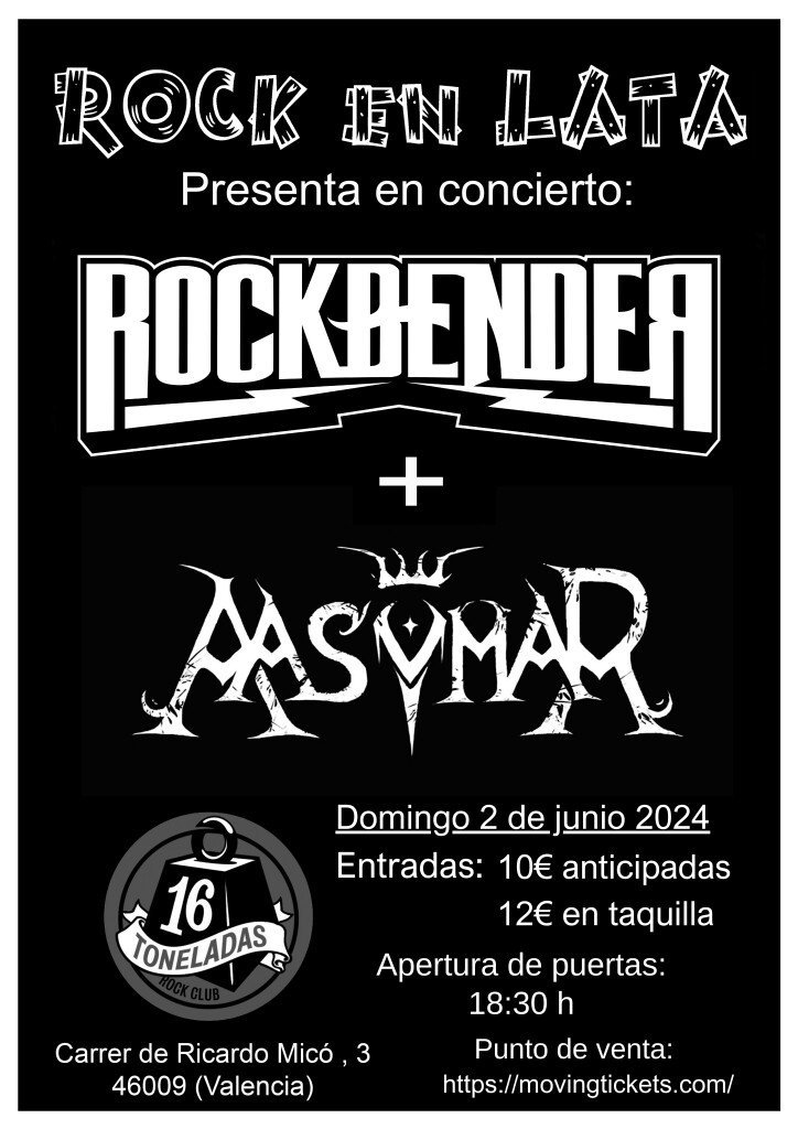 CARTEL ROCK EN LATA