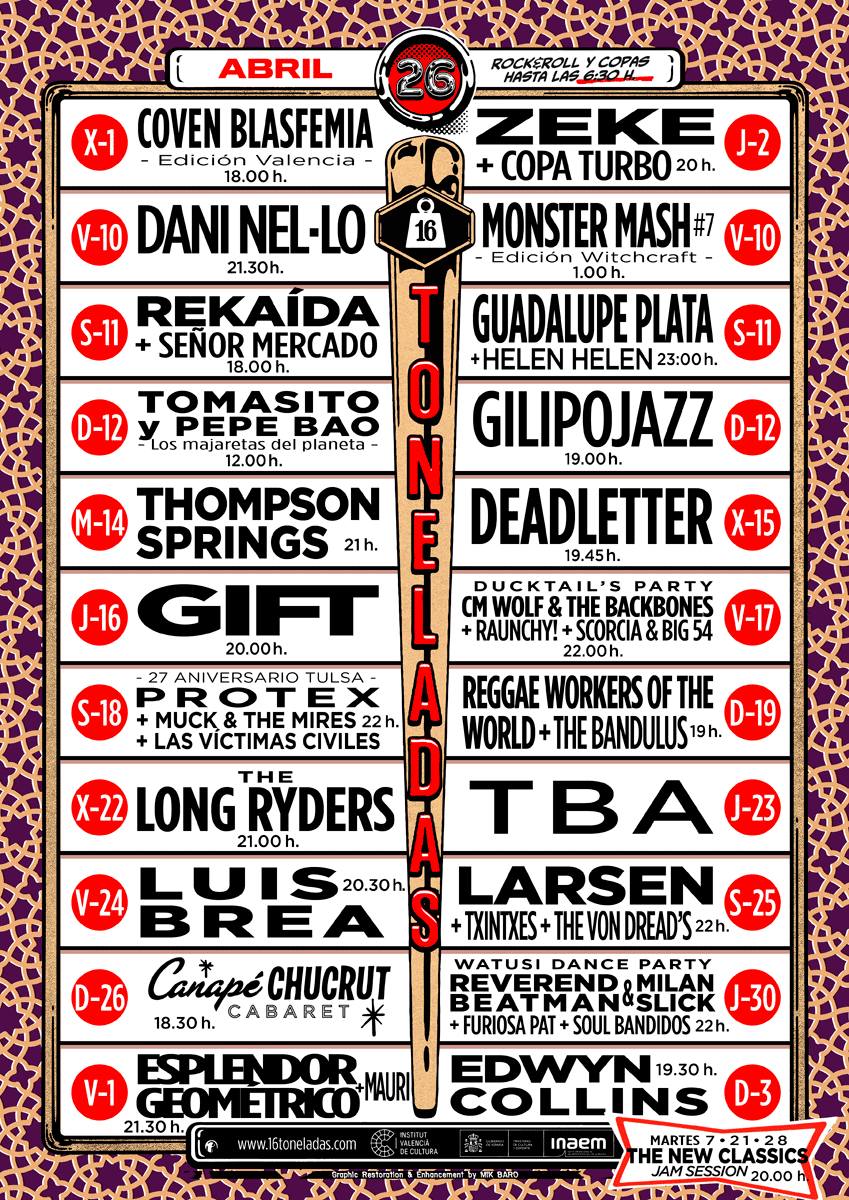 PROGRAMACIÓN ABRIL 2026